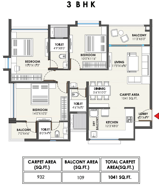 pebbles-reenfields-wakad-3bhk-floor-plans